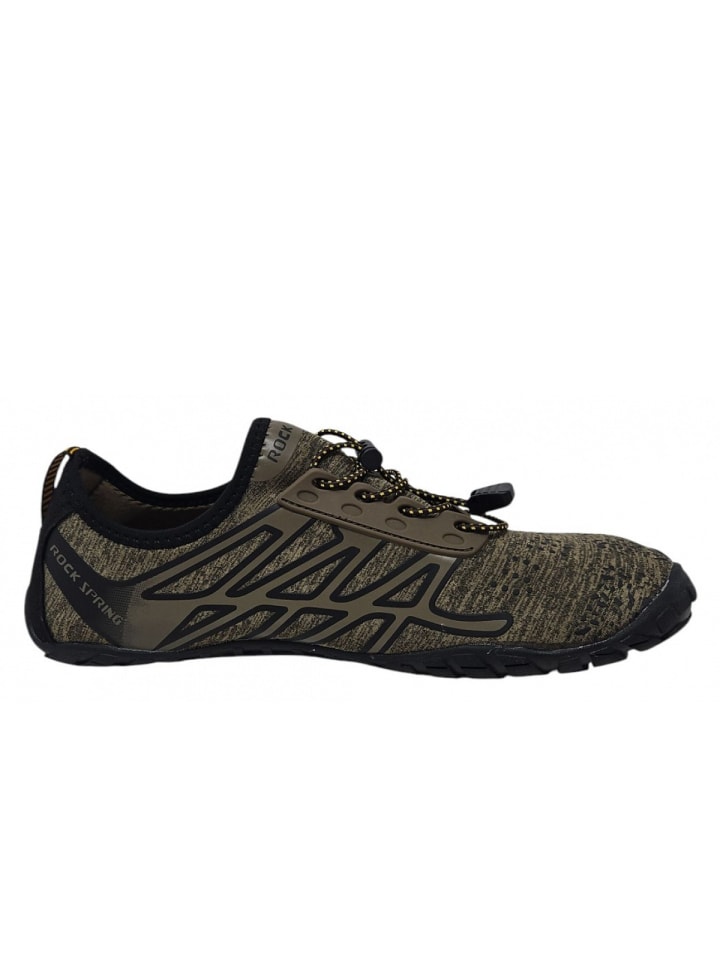 Rock Spring sportlicher Schnürer Barfußschuh in Braun günstig kaufen