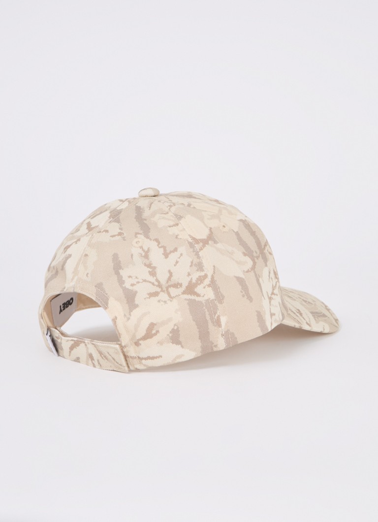 Obey Pet cu imprimeu de frunze și logo brodat