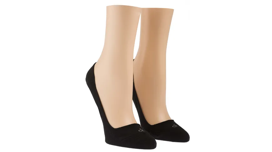 Calvin Klein Damen Füßlinge 2er Pack schwarz