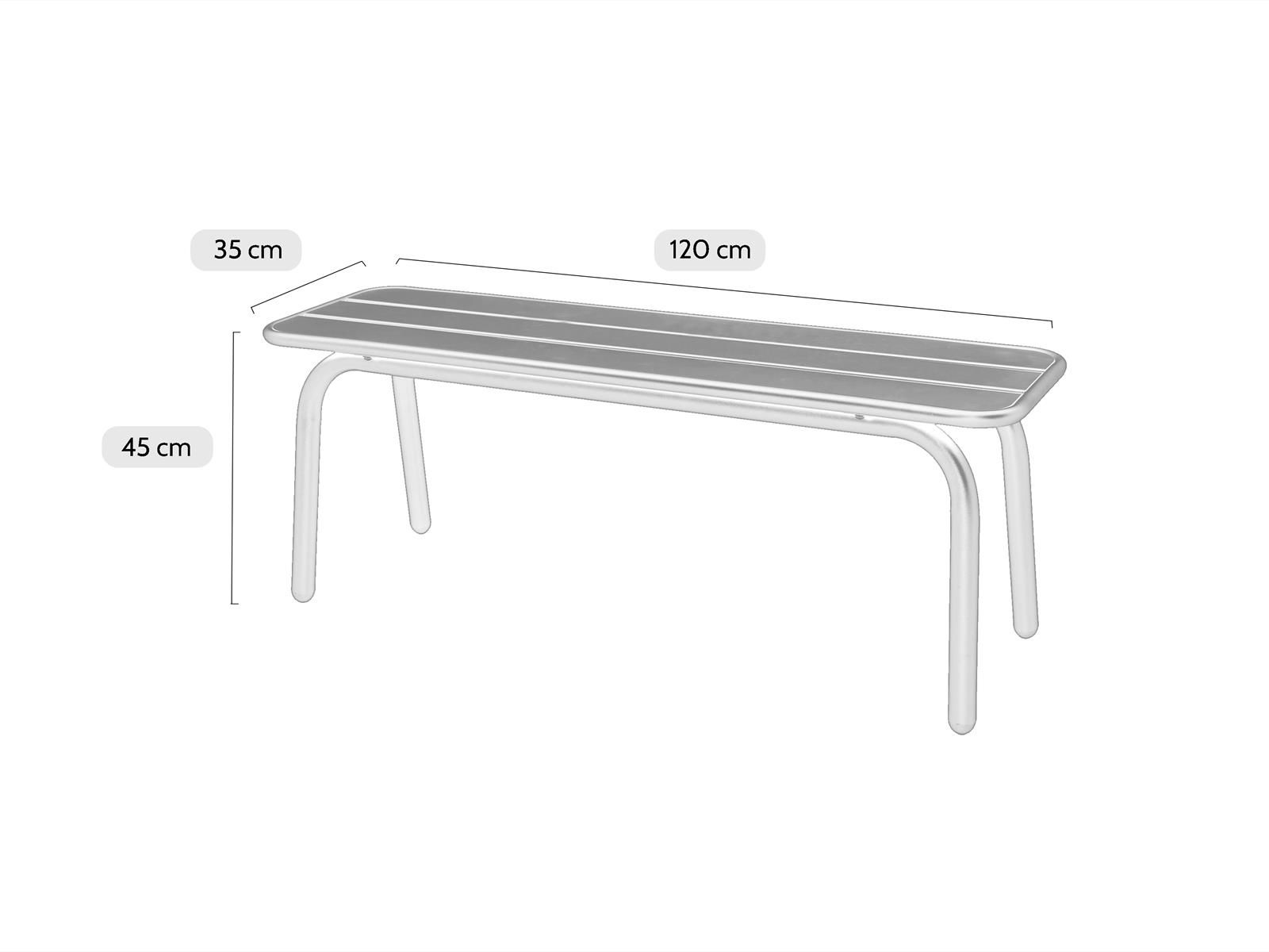MaximaVida Max 120 cm Metall Gartenbank