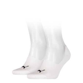 PUMA 2er Pack Footie Socken Unisex in weiß