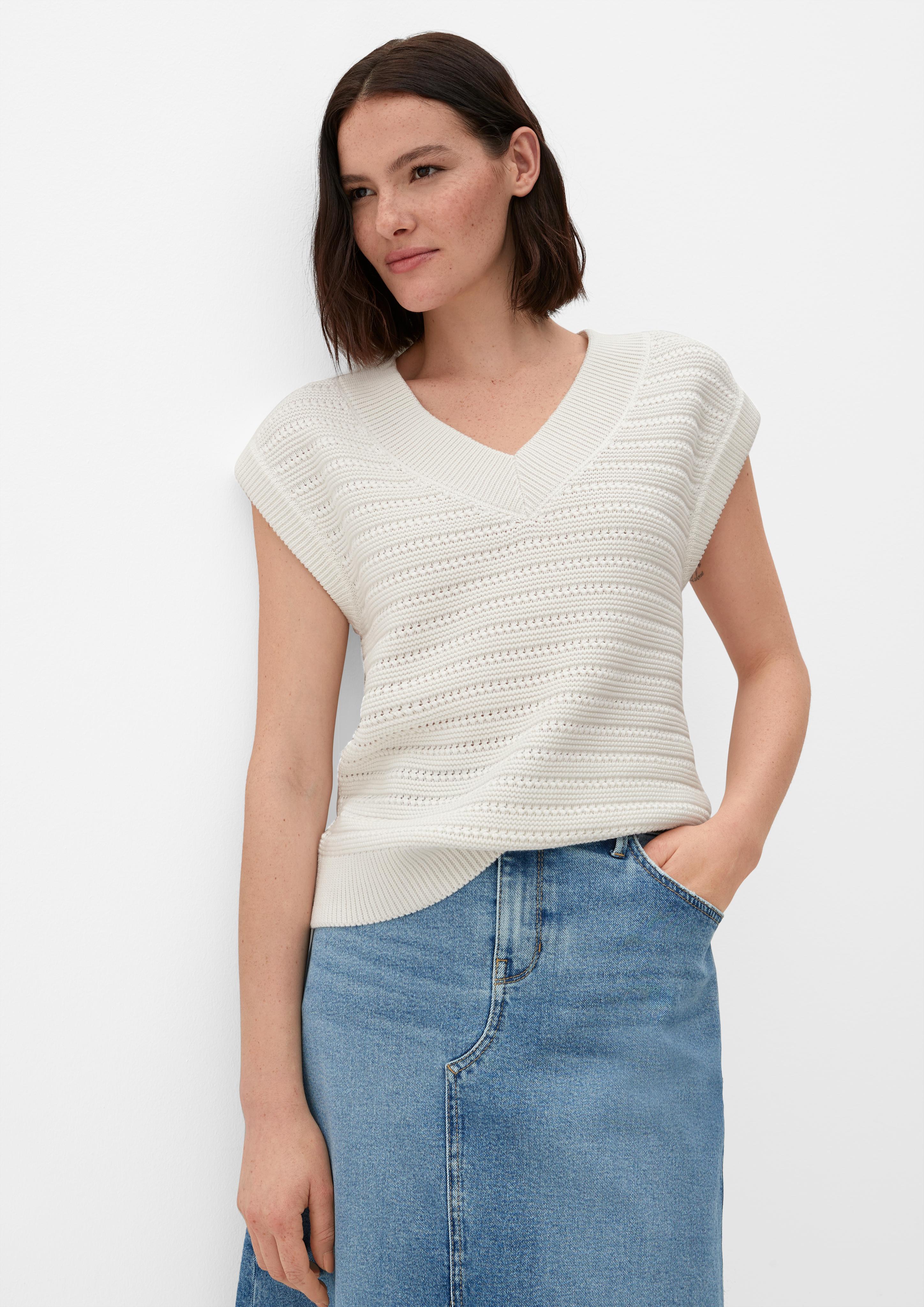 Strickpullunder mit Strukturmuster  2126962-0210