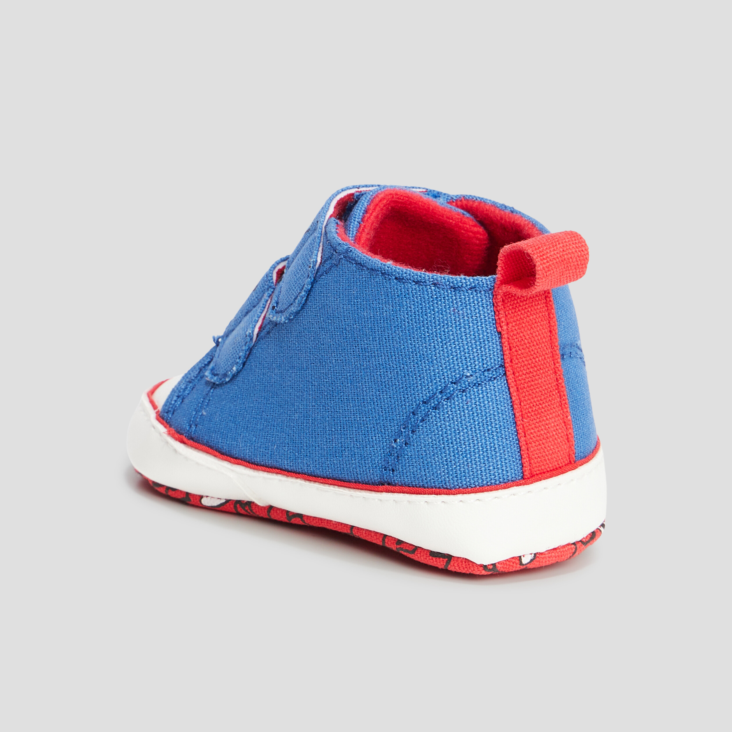 Bottillons à scratchs Mickey bleu bébé garçon | La Halle