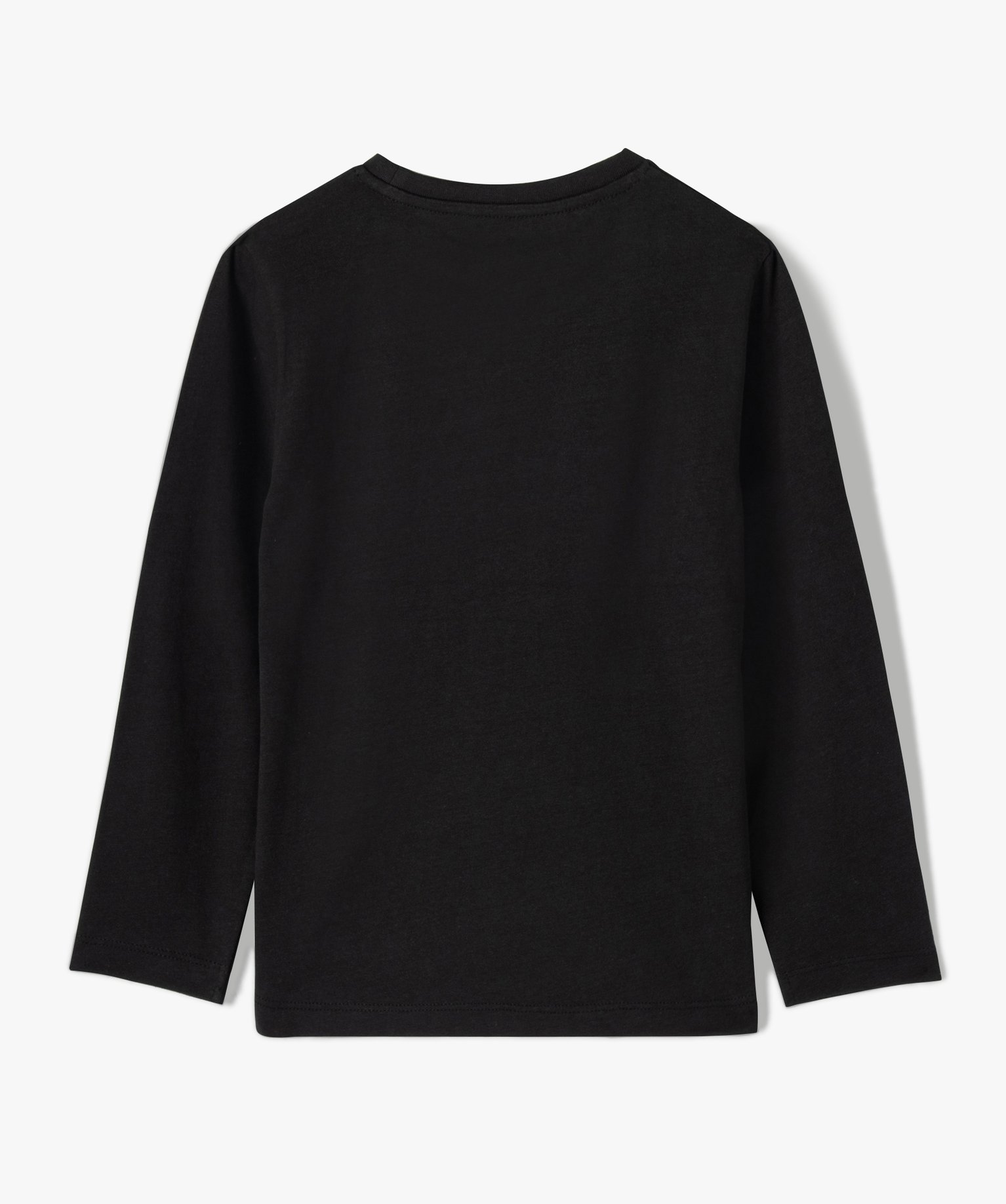 Tee-shirt Garçon à manches longues avec motif noir | GEMO