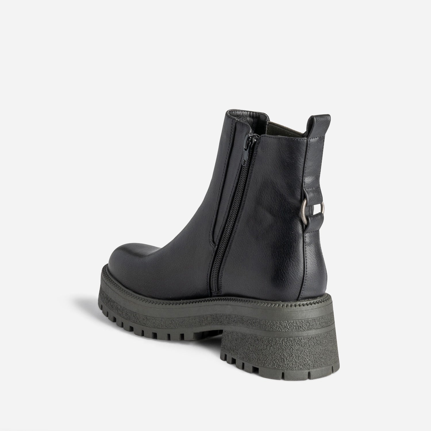 Chelsea boots TEXTO noir et kaki