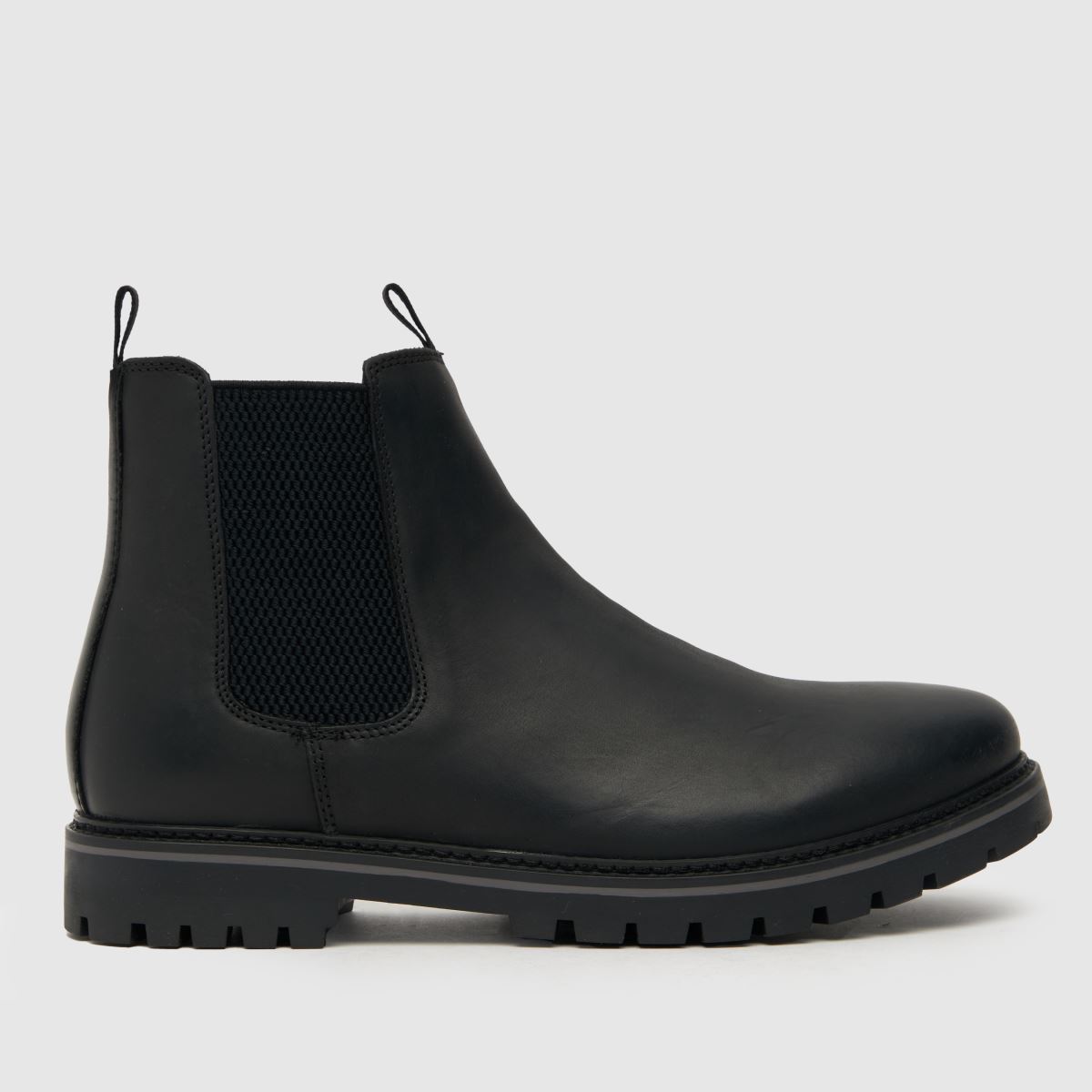 Schuh Dawson – Svarta chelsea-stövlar i läder