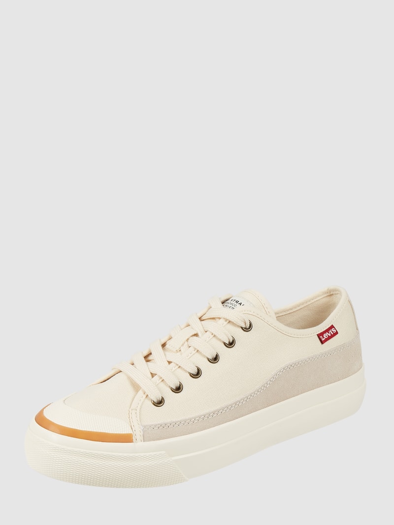 Sneaker aus Textil in beige