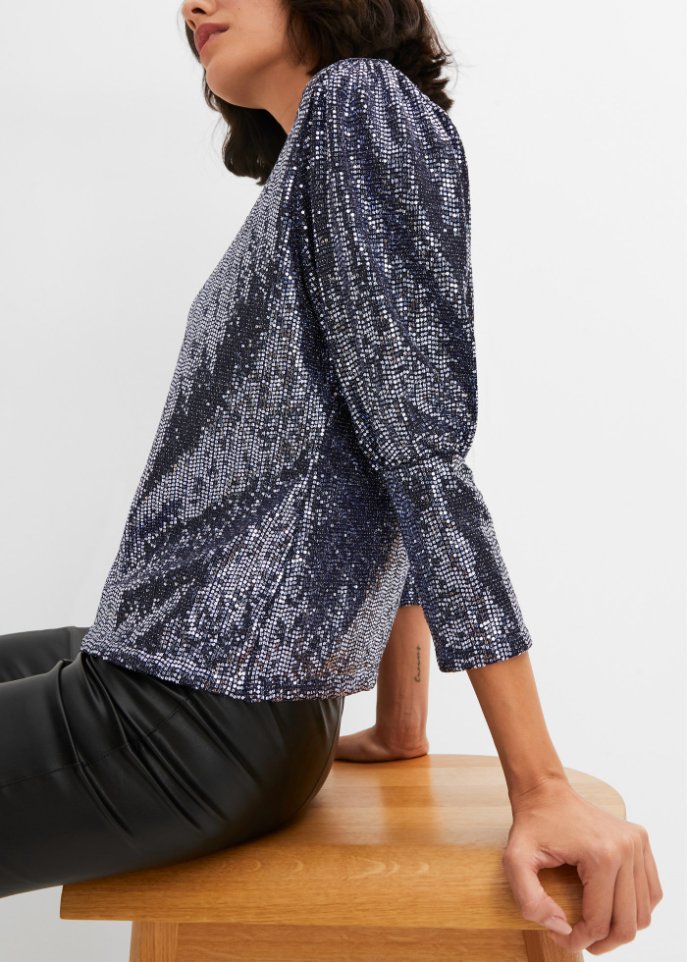 Pailletten-Shirt