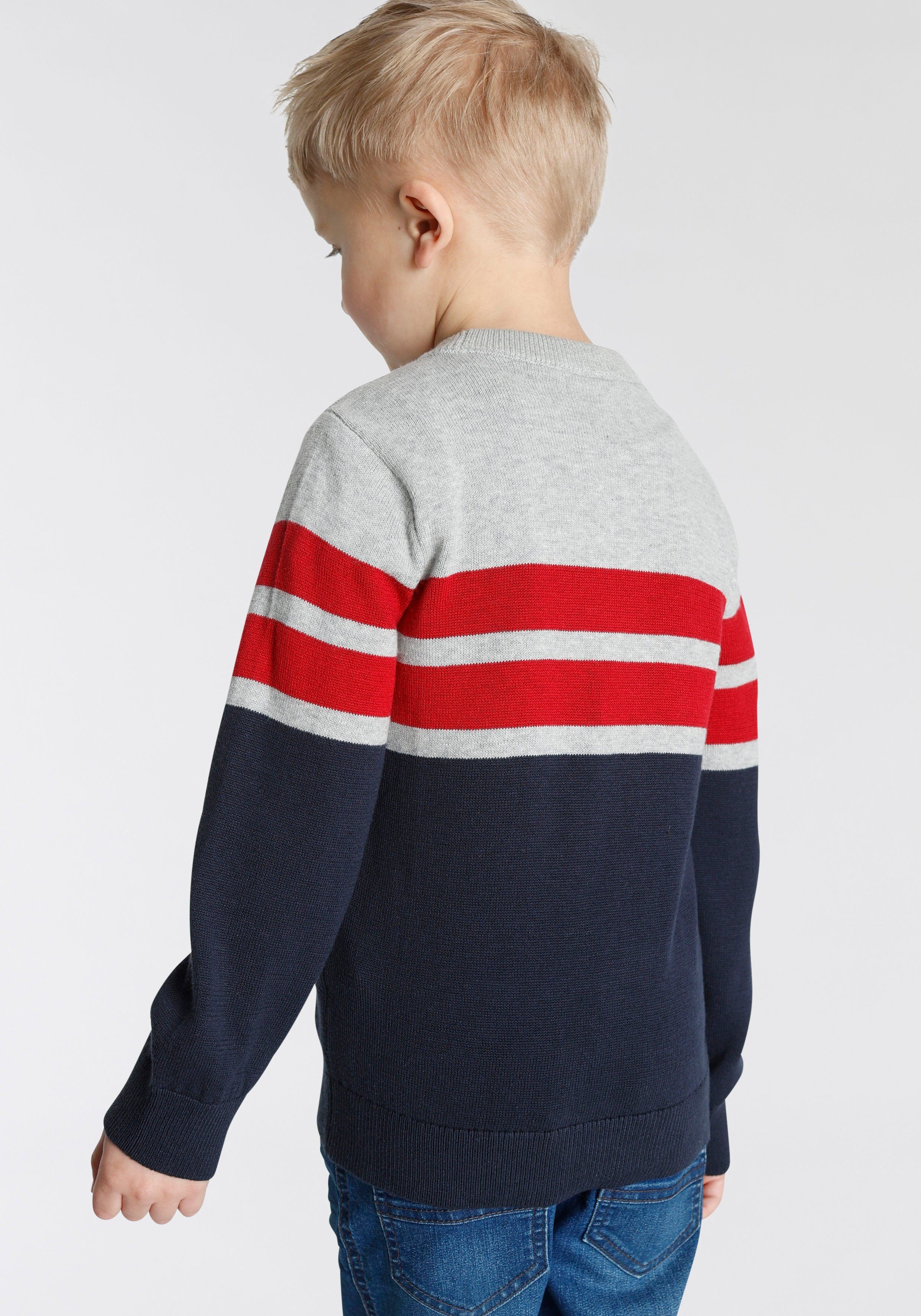 KangaROOS Strickpullover für kleine Jungen mit Logostickerei