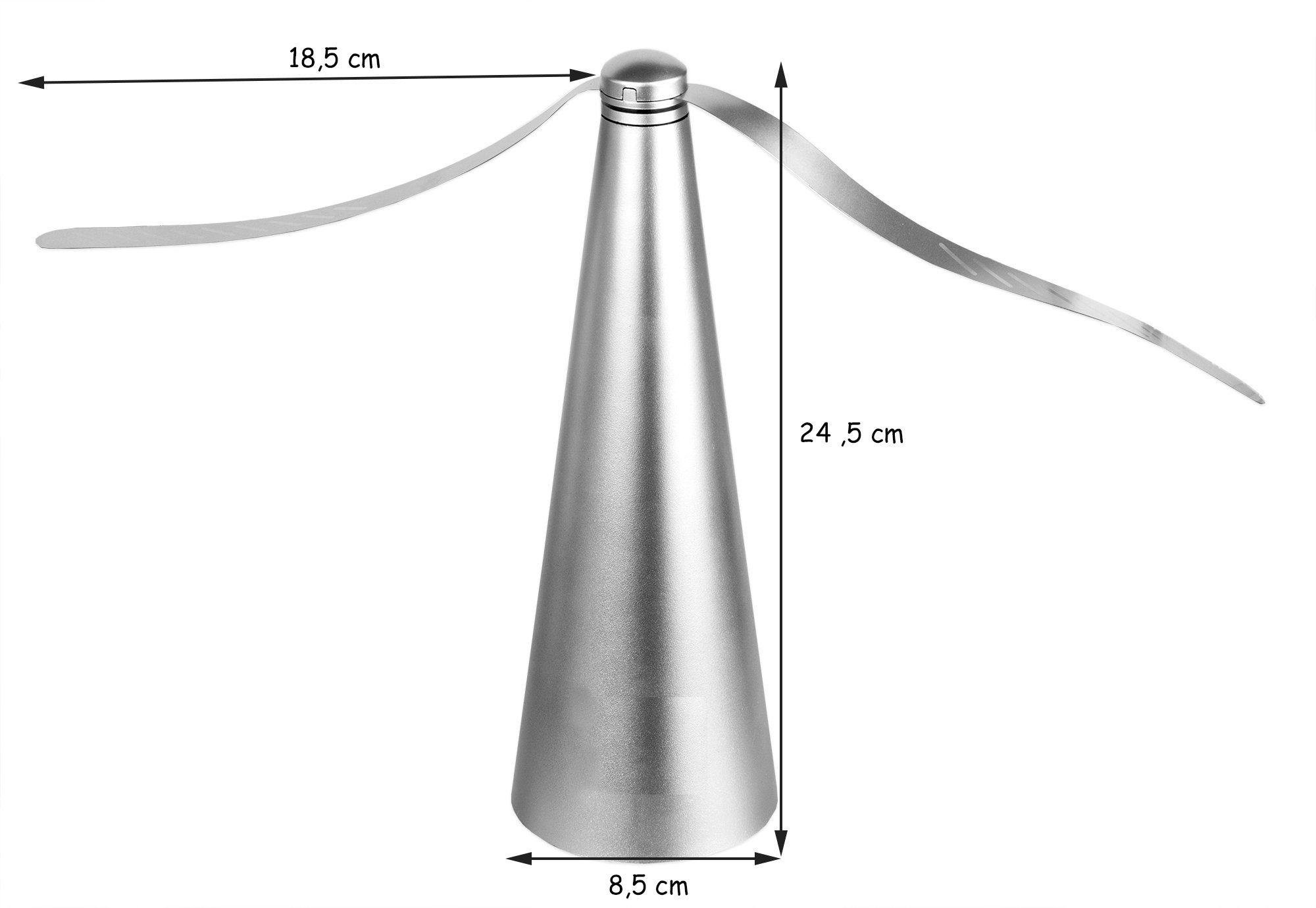 BigDean Fliegenwedler Fliegenabwehr Insekten Fliegen Vertreiber Fliegenventilator, 1-tlg.