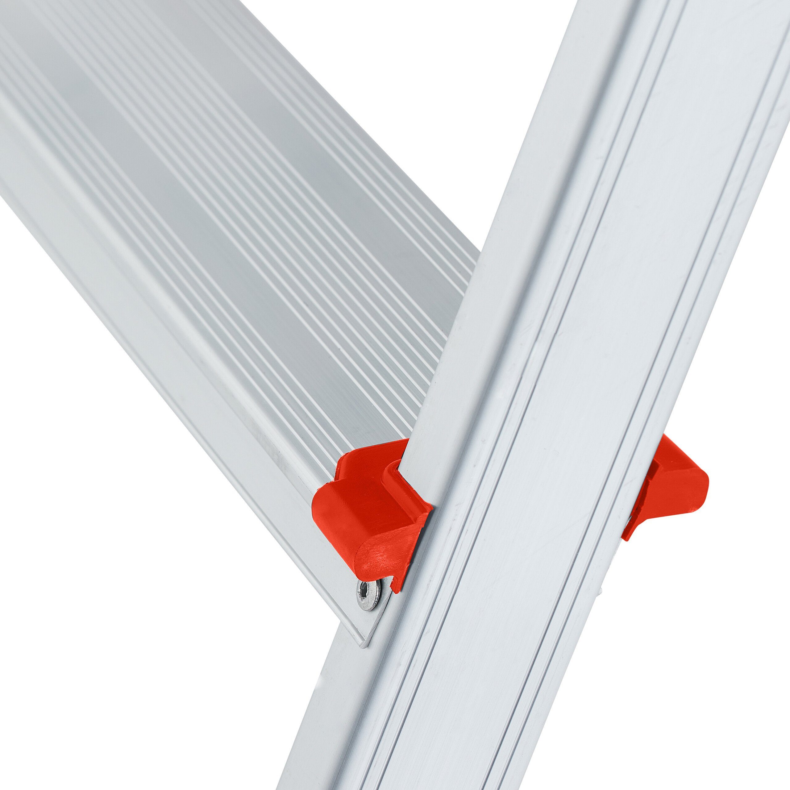 relaxdays Bockleiter Klappbare Trittleiter aus Aluminium, 4 Stufen