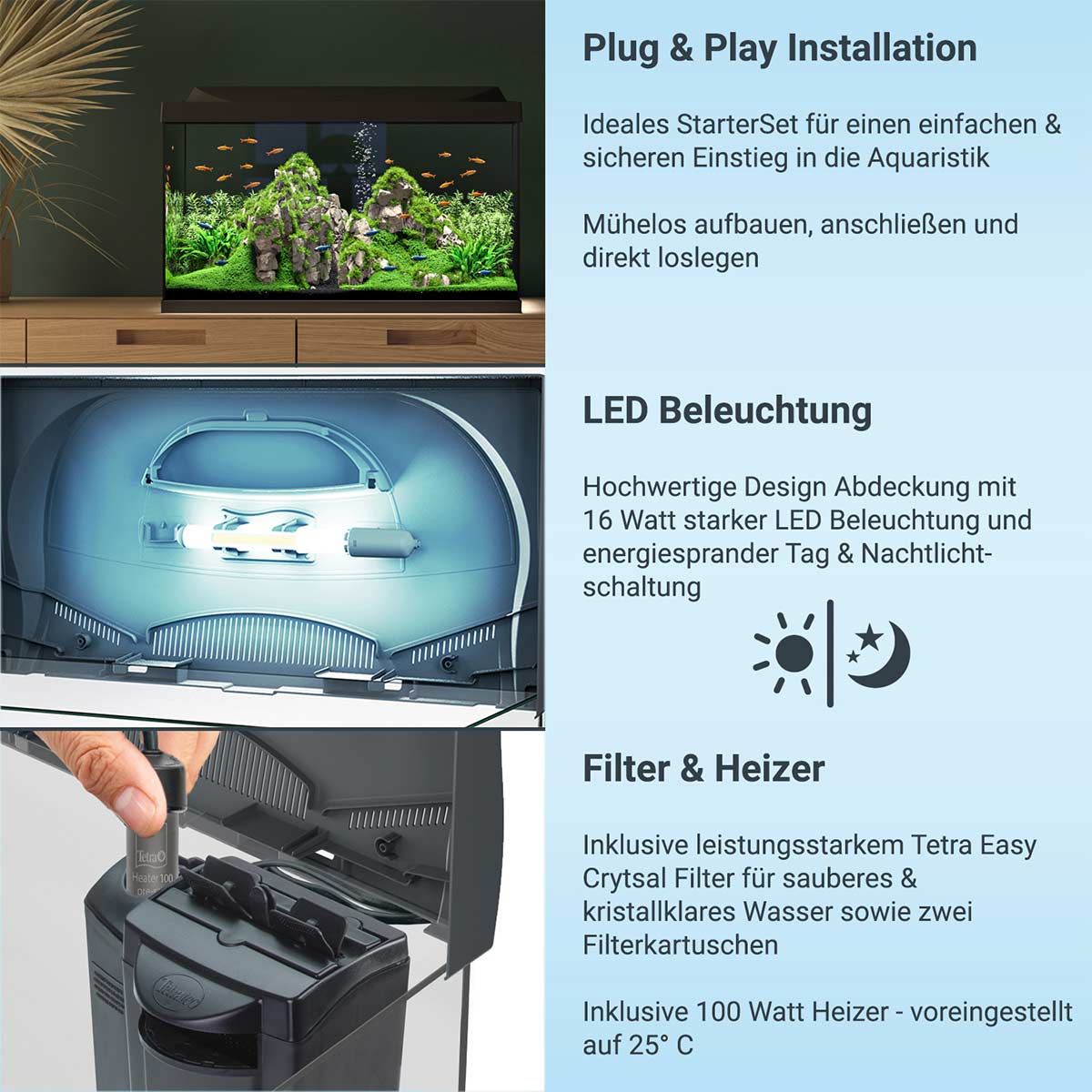 Tetra Starter Line LED Aquarium 105L günstig kaufen
