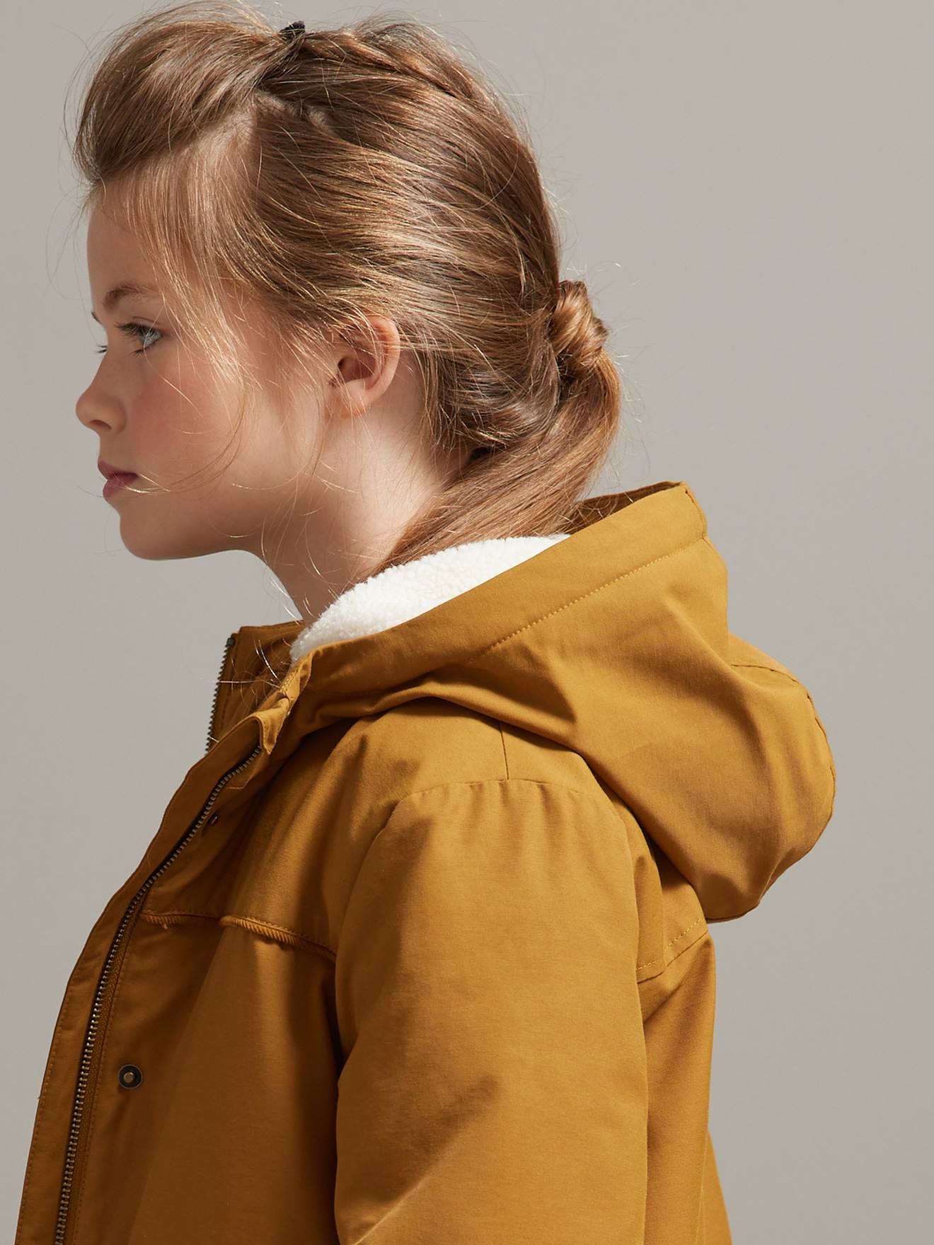 Cyrillus Mädchen 3-in-1-Winterjacke CYRILLUS mit Recycling-Wattierung - hellbraun