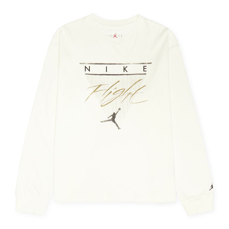 JORDAN Long-Sleeve Graphic T-Shirt sail/black
