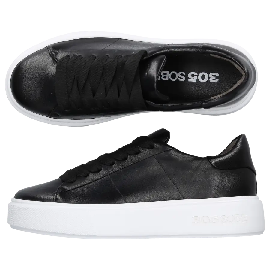 305 SOBE - Sneaker low CAPO Nappaleder - schwarz