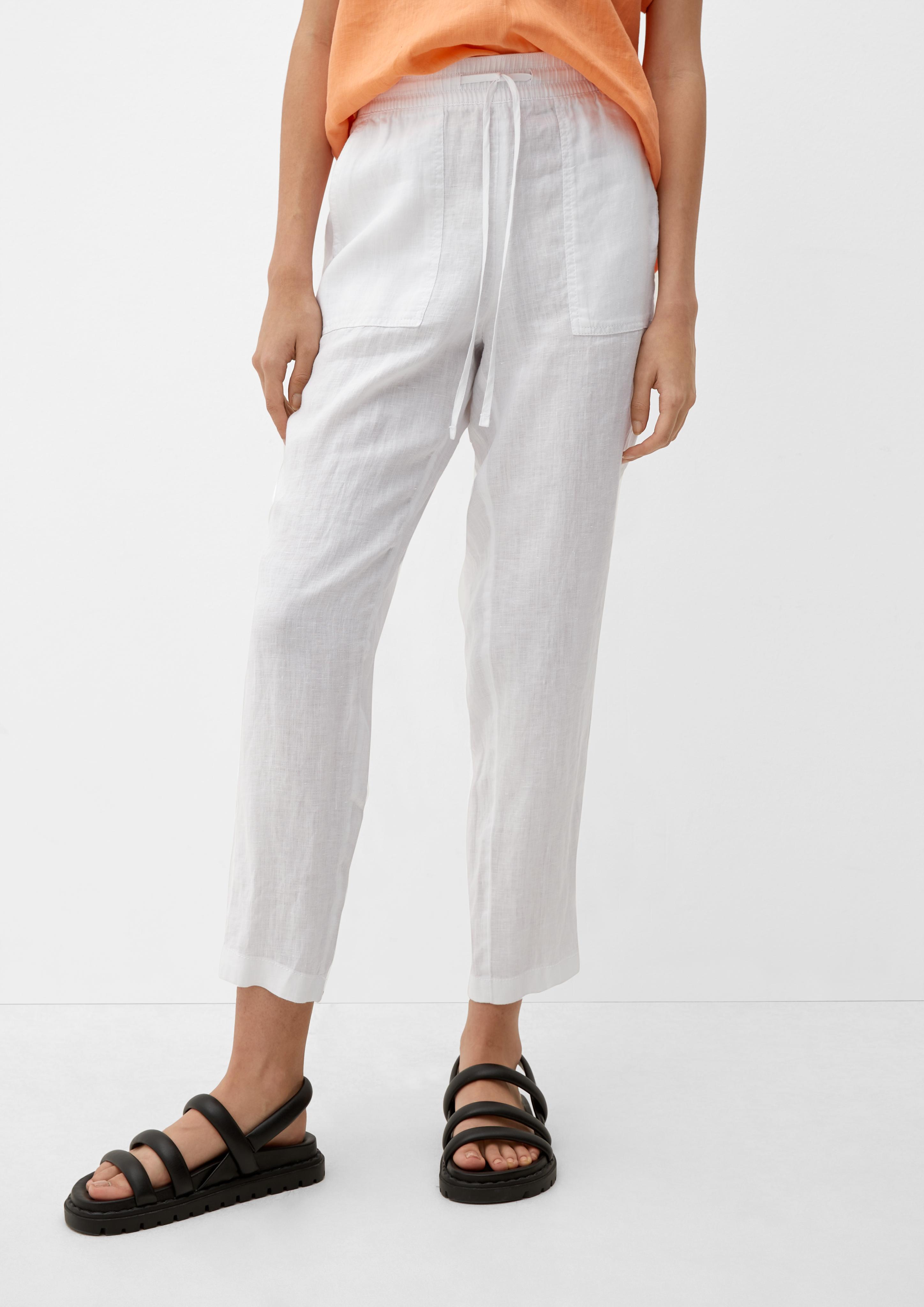Relaxed: Leinenhose mit Elastikbund  2128991-0100