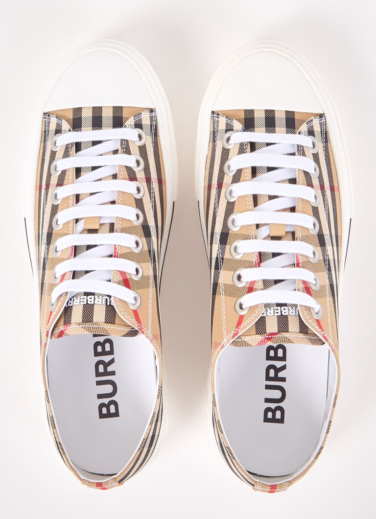 Teniși Burberry cu imprimeu în carouri