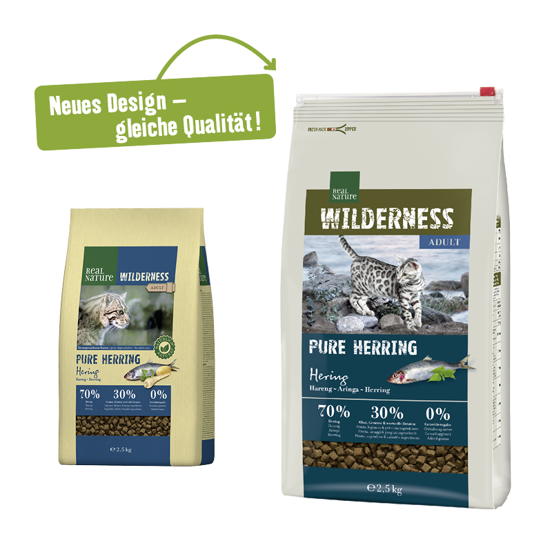 REAL NATURE Trockenfutter REAL NATURE WILDERNESS Pure Herring Adult 2,5 kg