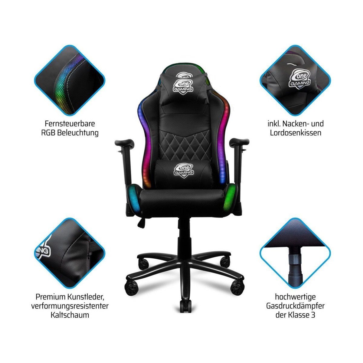 ONE GAMING Gaming Chair Gaming Stuhl ONE GAMING Chair Pro Kids RGB