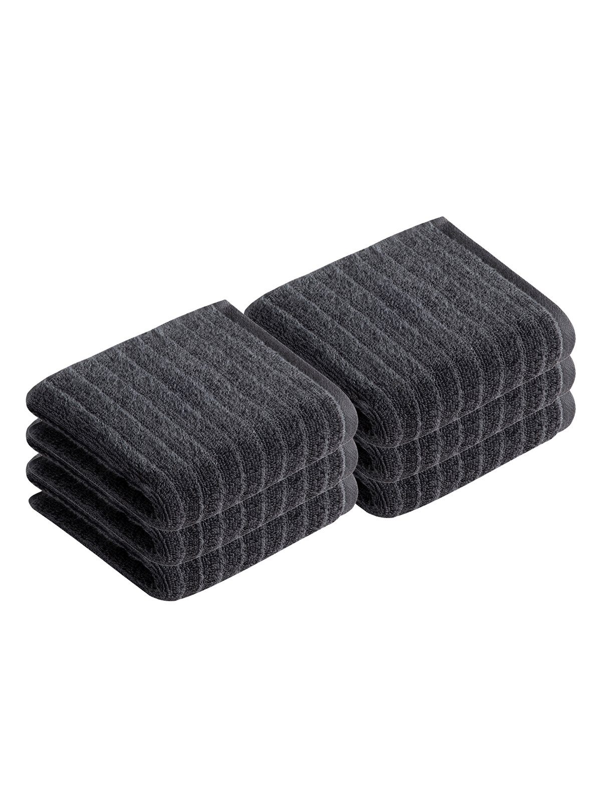 Vossen Gästehandtücher 6er Pack Gästetuch 30 x 50 cm Mystic, Frottier (Spar-Set, 6-St), Vegan