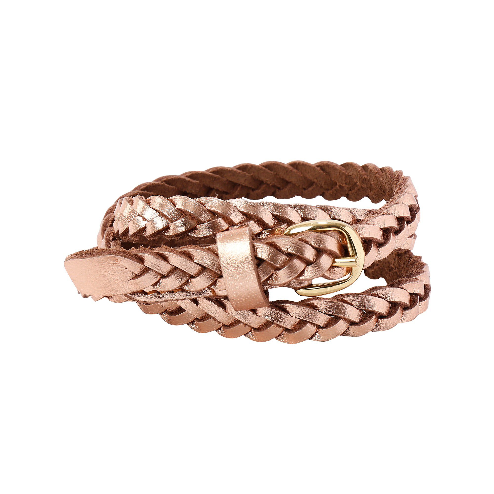Ceinture tressée cuir