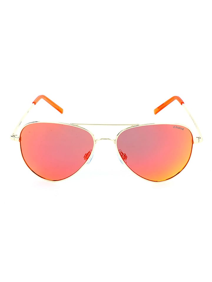 Polaroid Damen-Sonnenbrille in Gold/ Orange günstig kaufen 56