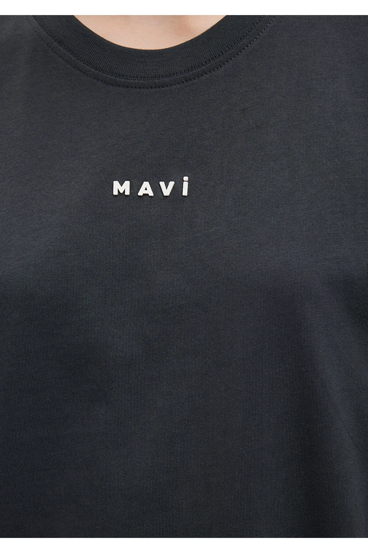 Mavi  Anthrazitfarbenes T-Shirt mit Logo-Aufdruck Regular Fit / Regular Fit1612518-70087