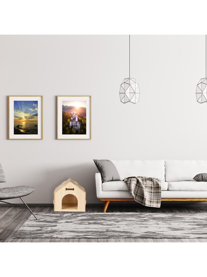 relaxdays Hundehütte in Natur günstig kaufen onesize