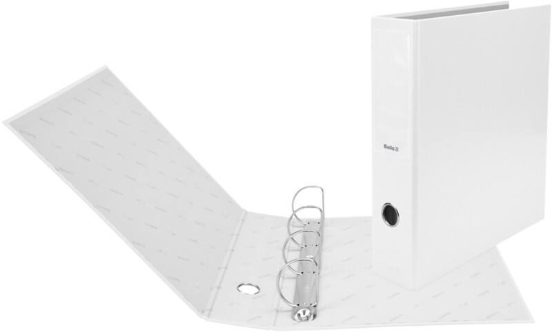 Biella Dinor-Quator Ordner DIN A4  70 mm Weiß 4 Ringe 12644701U Pappkarton, PP (Polypropylen)