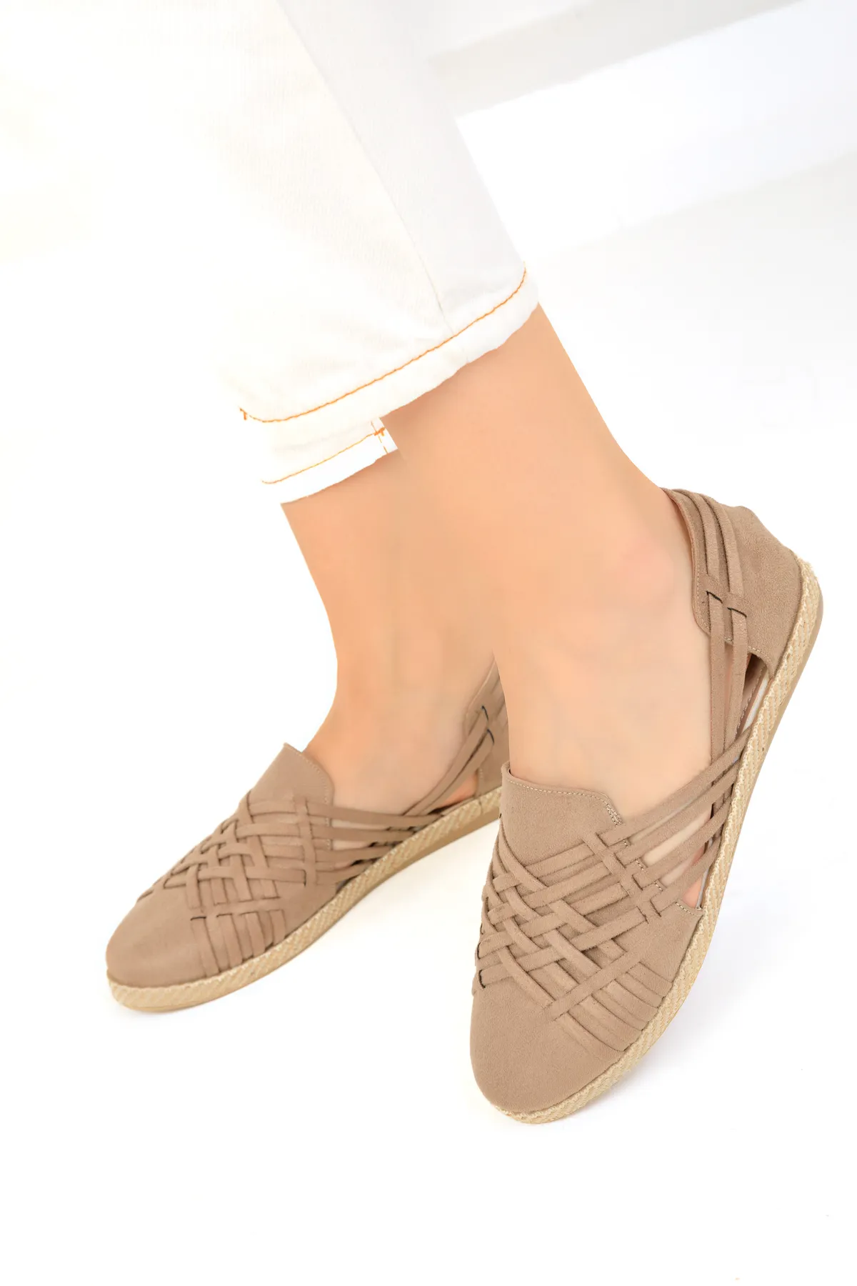SOHO  Espadrilles aus Nerzwildleder für Damen 14711
