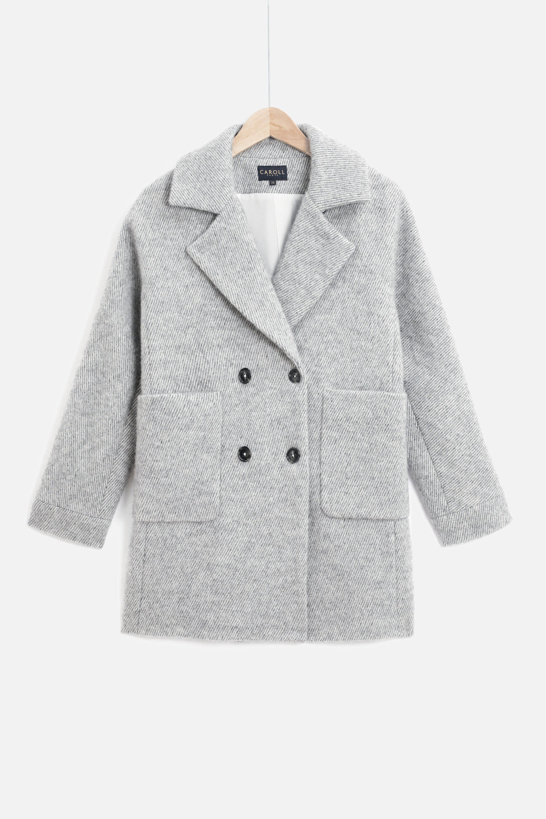 manteau ferdinand gris clair femme