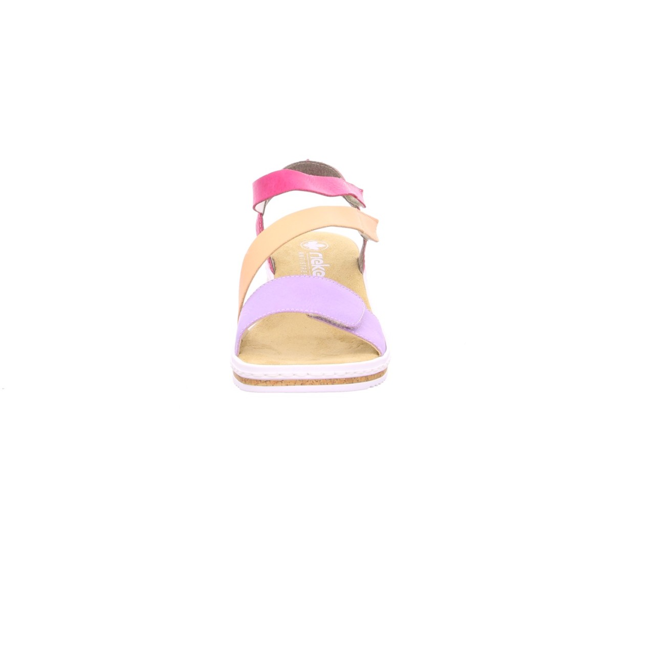RIEKER Klassische Sandalen lila/pink