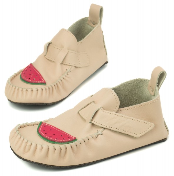 ZeaZoo ~ Hausschuh Leo ~ Beige mit Melone