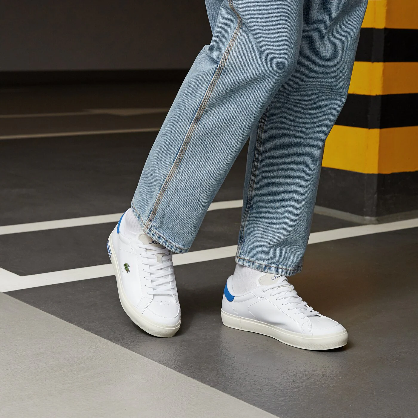 LACOSTE POWERCOURT 123 2 SMA Weiß