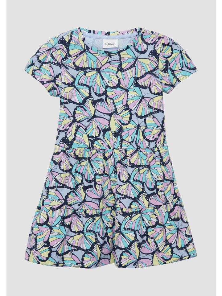 s.Oliver Kleid kurz in Blau günstig kaufen