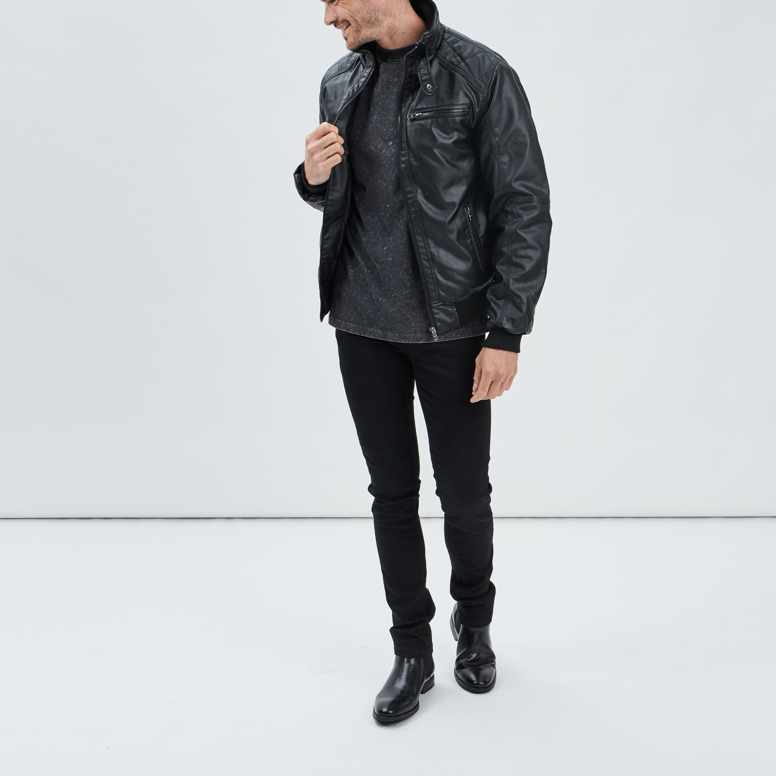 T-shirt manches courtes gris homme | La Halle