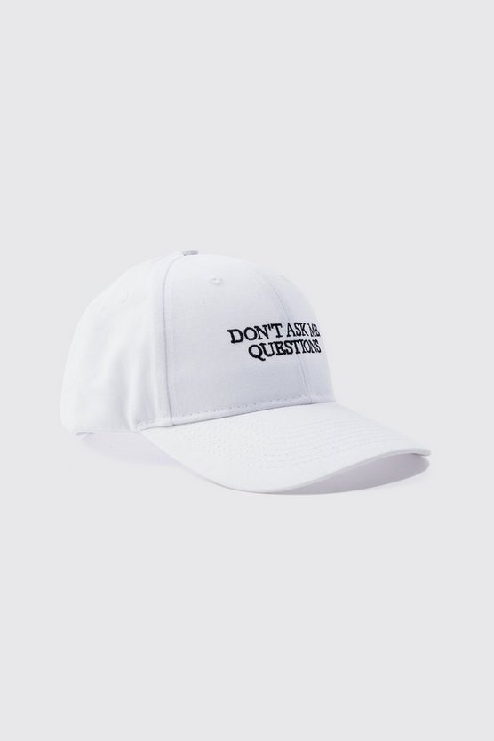 Kappe mit Slogan-Stickerei