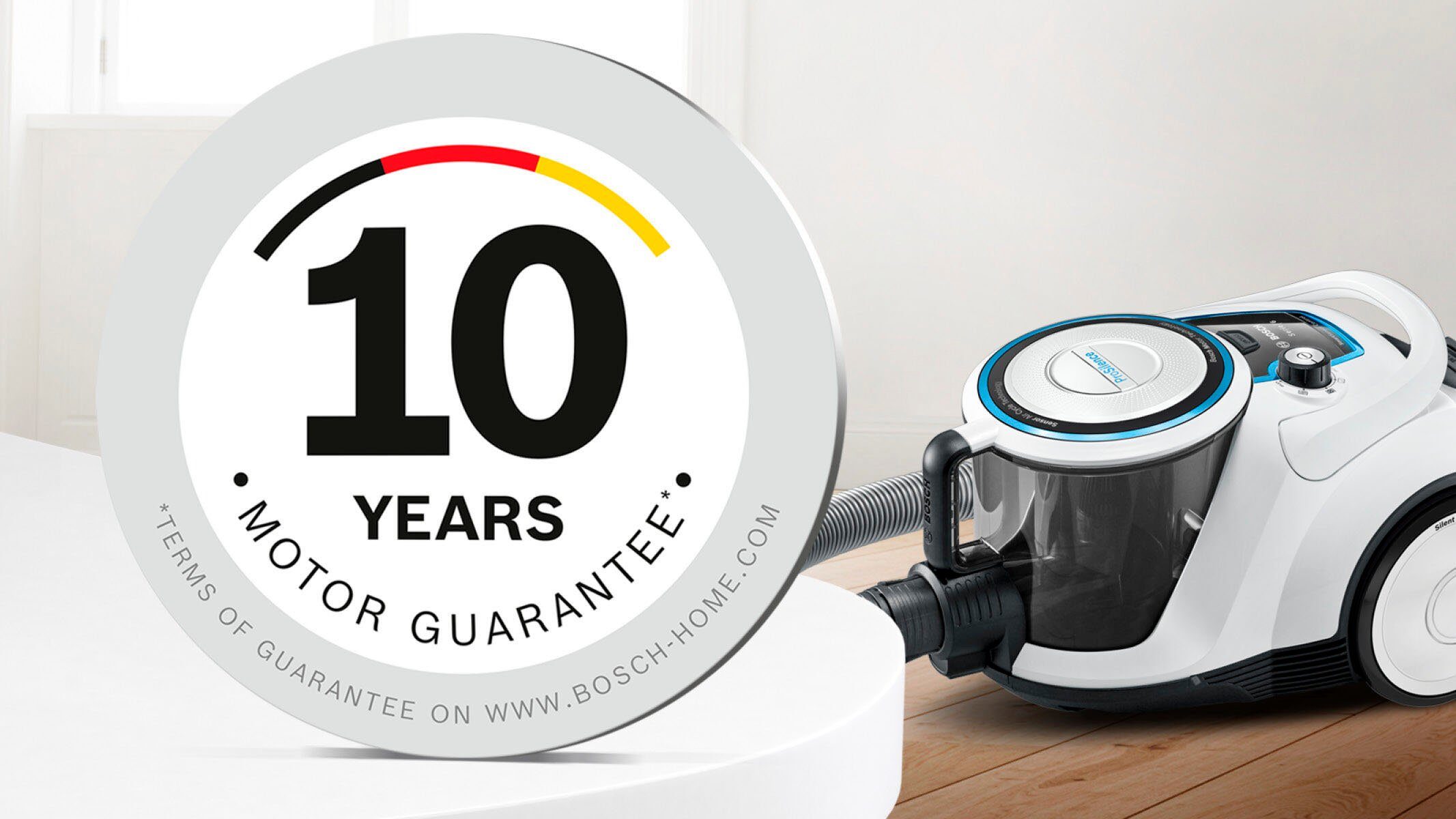 BOSCH Bodenstaubsauger BGC41LSIL ProSilence, 600 W, beutellos, extra leise, HEPA Hygienefilter ideal für Allergiker