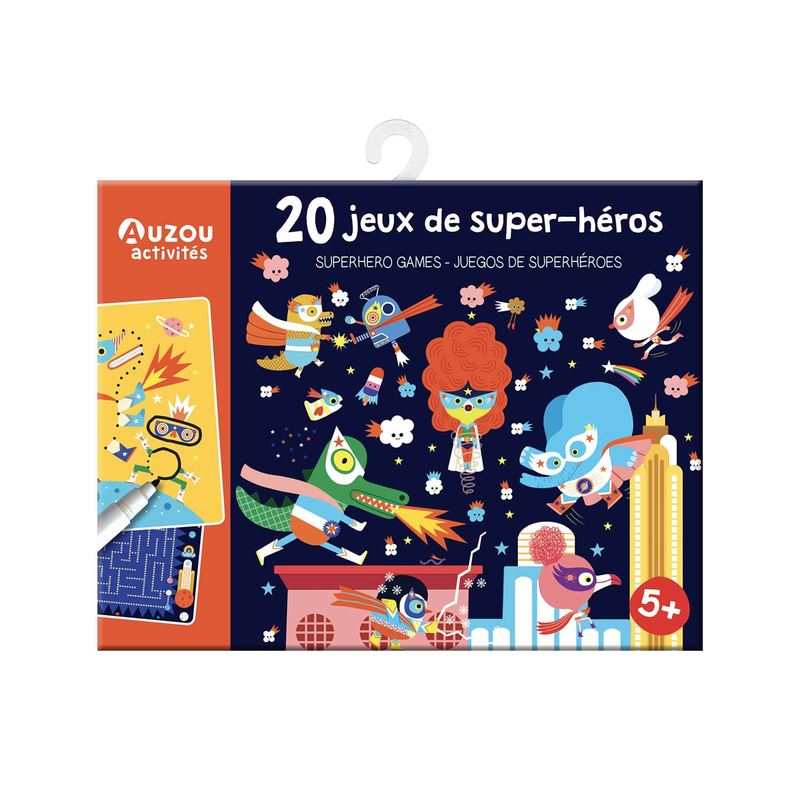 Pochette 20 Jeux de super-héros - Auzou