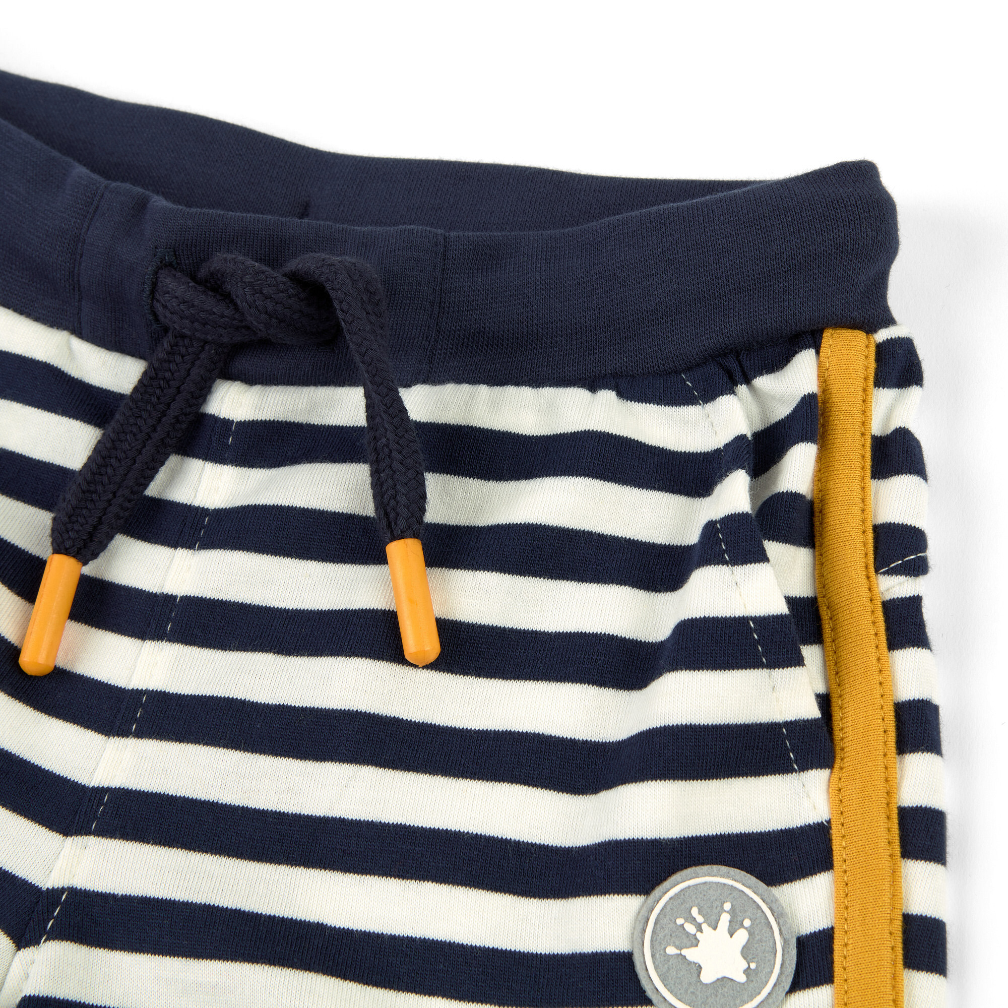 Blau-weiß geringelte Kinder Shorts