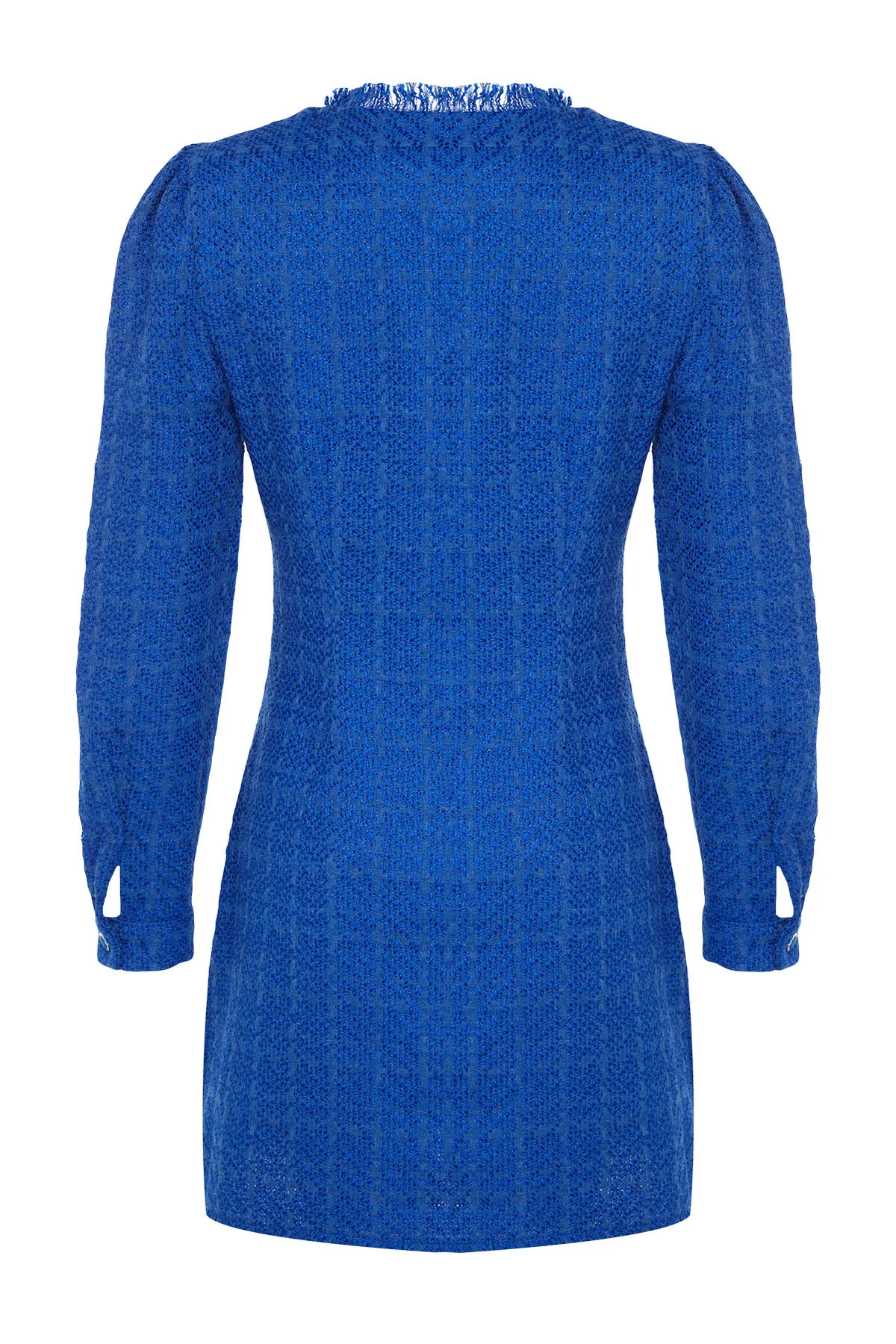 Trendyol Collection  Saks gerade geschnittenes Tweed-Jacken-Webkleid TWOAW24EL00405