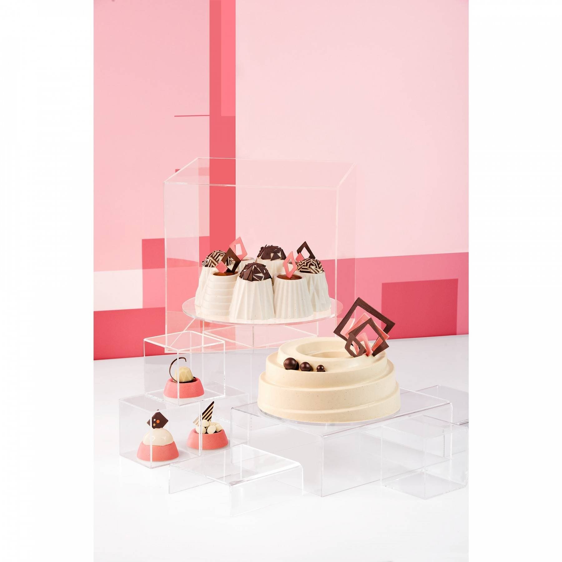 Kaiser Quicheform Inspiration, (1x Guglhupf Backform für 8 kleine Tartes und Törtchen mit stylischem Dekor, individuell dekorierbar dank Füllmulde (26 cm, Höhe 8,5 cm) 1-tlg), Inspiration