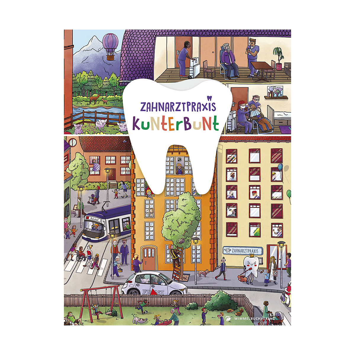 Zahnarztpraxis Kunterbunt Wimmelbuch