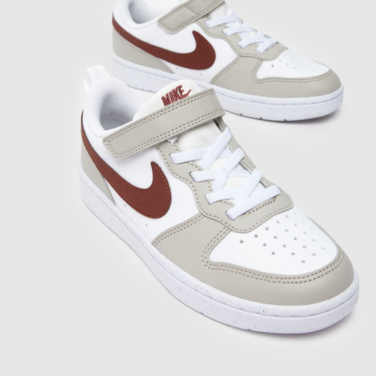 Nike Court Borough Low Recraft Lány Utcai Cipő Fehér & Szürke