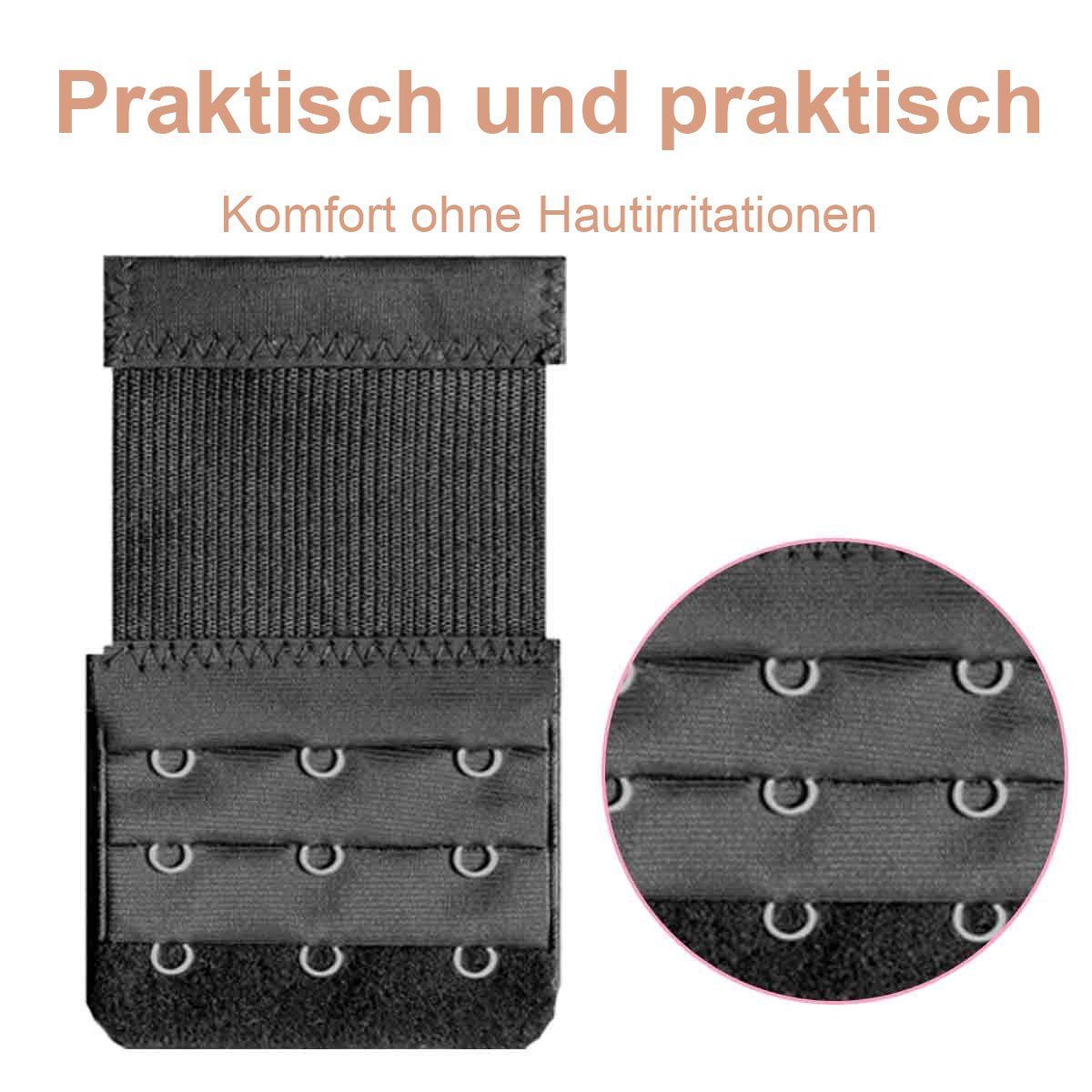 Jormftte BH-Verlängerung BH Verlängerung Verschluss Bra Extender Strap,3 Reihen 2 Haken