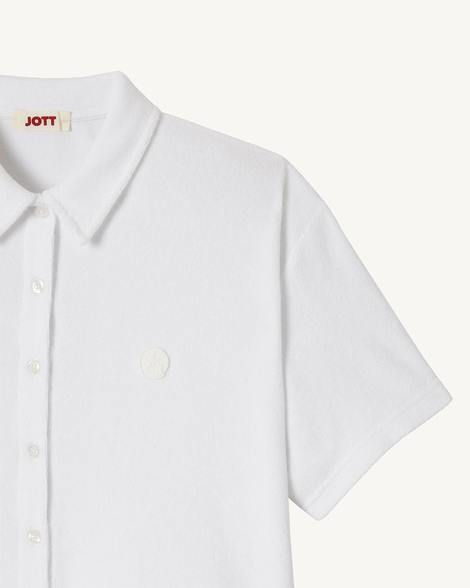 Chemise courte éponge Blanc Nova