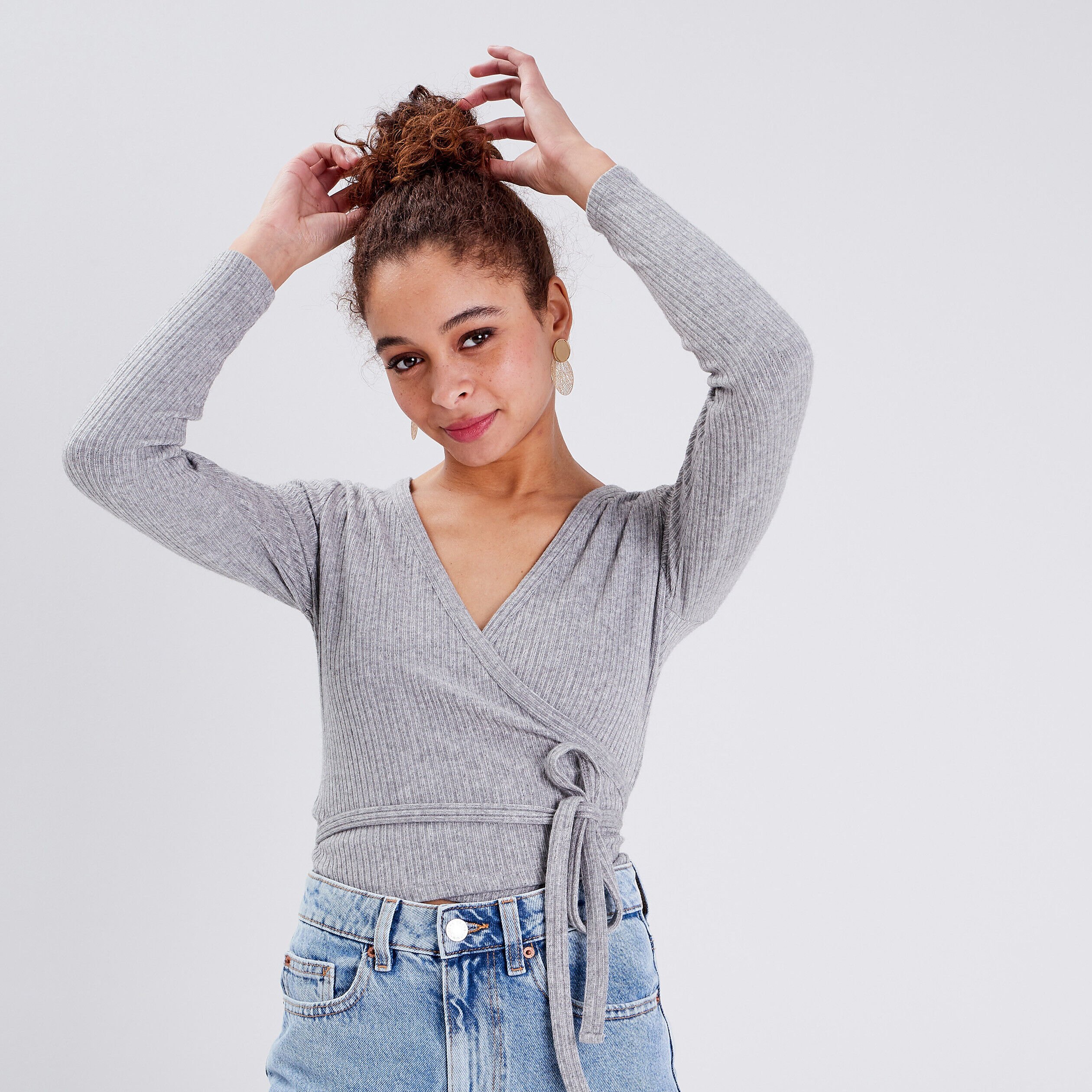 Haut de pyjama gris clair femme | Cache Cache