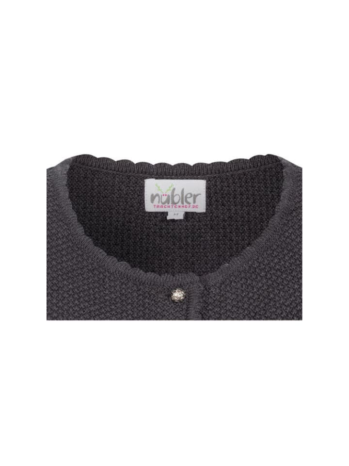Nübler Strickjacke Langarm Yvonne in Anthrazit günstig kaufen