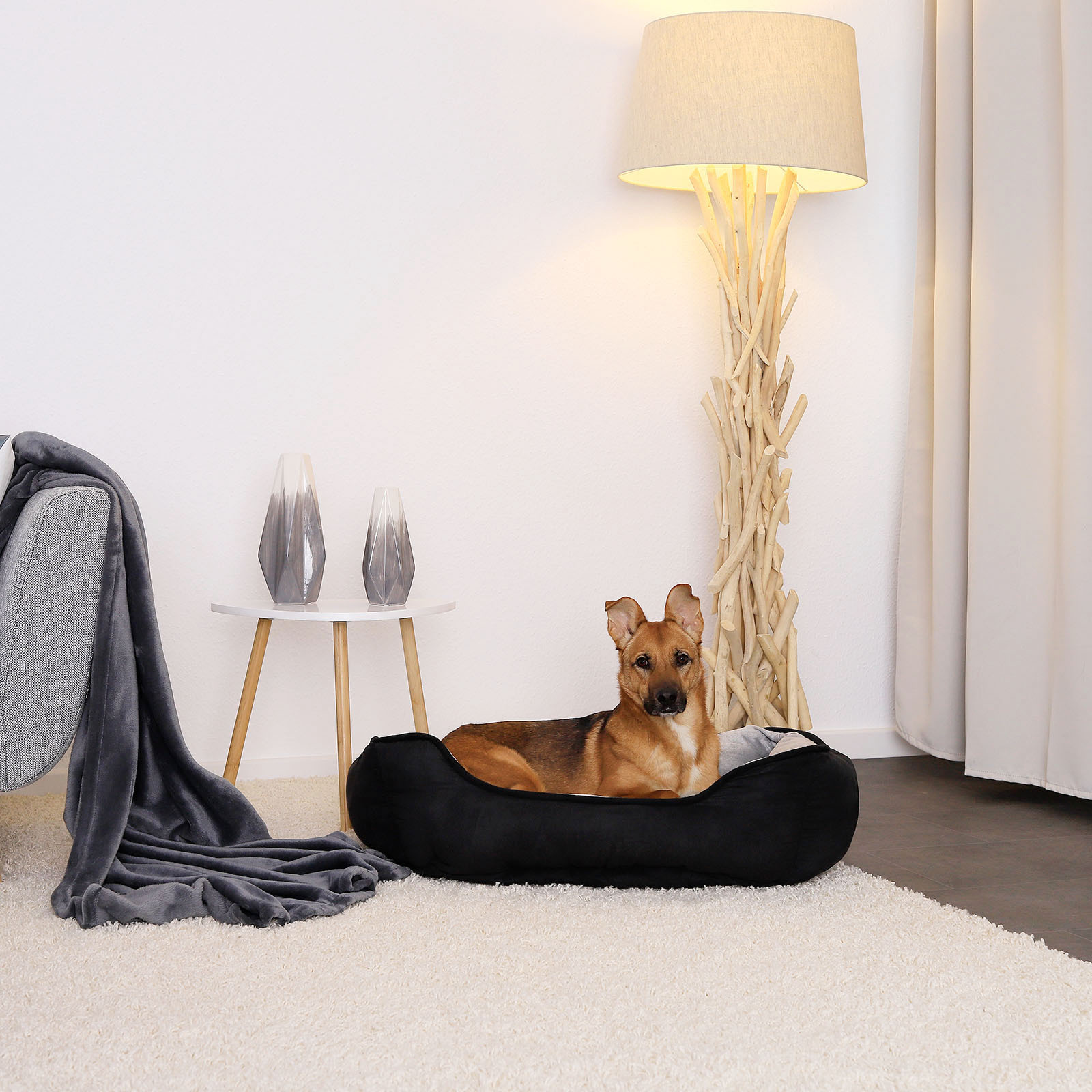 Lionto Hundebetten Lionto 2-in-1 Hundebett Hundekissen M