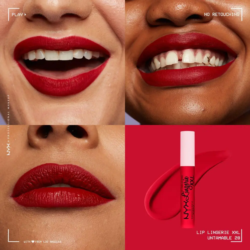 NYX Lip Lingerie XXL Untamable течни кармин